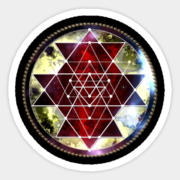 Sacred Medallion Sticker by Arcuedes